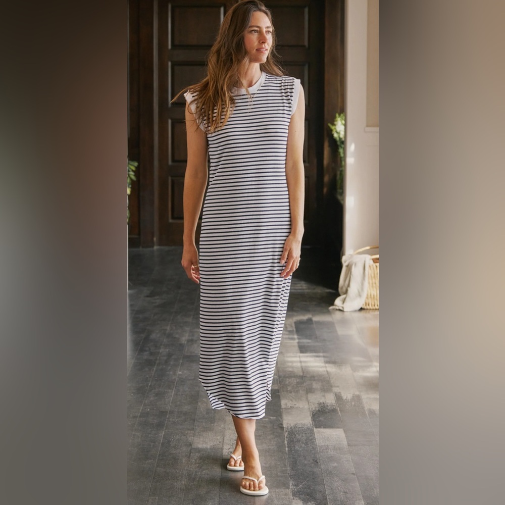 Frank & Eileen Cory Vintage Muscle Tee Maxi Dress,Size-XL